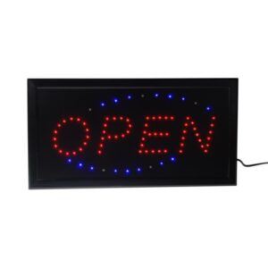 Οθόνη led "Open" αλουμινίου 48,5x25εκ.