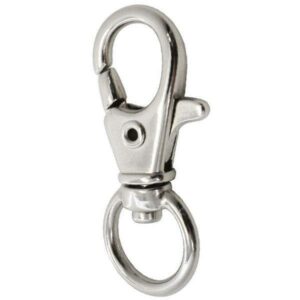 Κούμπωμα-καβουράκι 3,5x1εκ. ασημί blister 6τεμ.