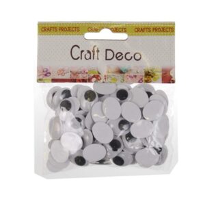 Μάτια αυτοκόλλητα οβαλ 18xιλx13χιλ. 100τεμ