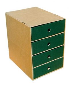 Next συρταριέρα classic πράσινη Α4 Y36x33x24εκ.