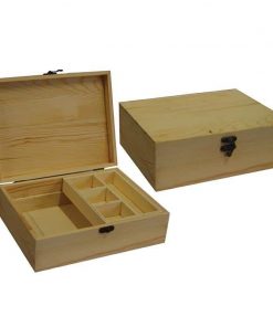Κουτί ξύλινο με κλείστρο 25x19,2x8,5εκ.