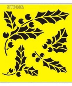 Στένσιλ πλαστικό "Γκι" 16x16εκ.  (ST0083A)