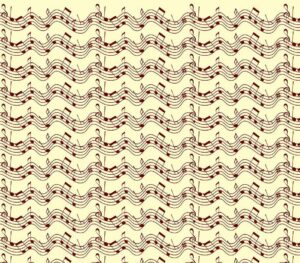 Χαρτόνι "νότες" 50x70εκ. 300γρ.