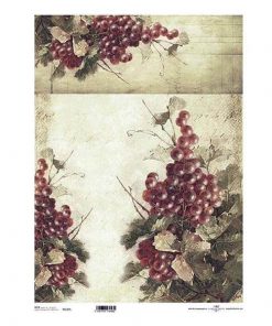 Ριζόχαρτο "grapes" 42x29.7εκ.   (ITD-R129L)