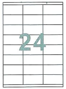 Fleks ετικέτ. αυτοκόλ. λευκές 70x37mm 24/φ 100φ Α4