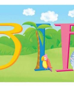 Banner πλαστικό "wild animals" 13x35εκ.