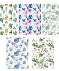 Χαρτί περιτυλίγματος ρολό 70x100εκ. "εξωτικά λουλούδια" (P1 _OG_183)