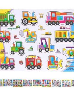 Εκπαιδευτικό παζλ ξύλινο 30x22,5εκ. κοκτέηλ 10 σχέδια