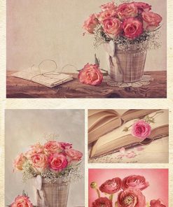 Χαρτί decoupage "Flowers" 32x48εκ.