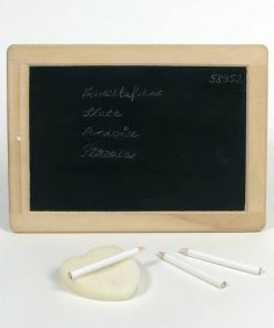 Μαυροπίνακας διπλής όψης με κορνίζα 26x19εκ.