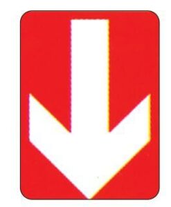 Next επιγραφή pp "Κατεύθυνση προς τα κάτω" 15x20εκ.