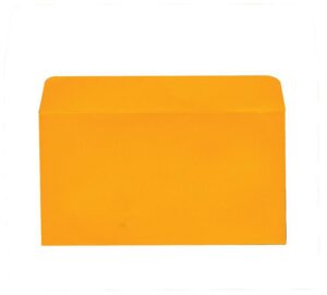 Φάκελος πολυτελείας πορτοκαλί 200γρ. 11x22εκ.