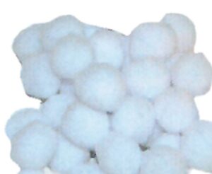 Πομ πομ 3εκ. λευκό 100 τεμάχια