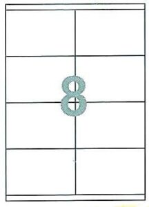 Fleks ετικέτ. αυτοκόλ. λευκές 105x74,1mm 8/φ 100φ Α4