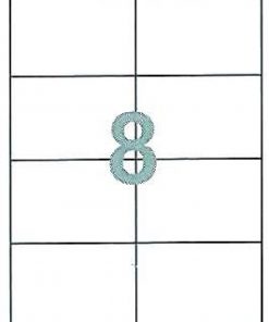 Fleks ετικέτ. αυτοκόλ. λευκές 105x74,1mm 8/φ 100φ Α4