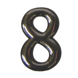 Αριθμός πλαστικός αυτοκόλλητος χρωμίου Ν.8
