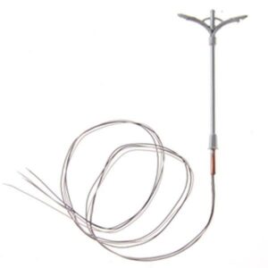 Φωτισμός υπαίθριος μεταλλικός μακέτας 1:100 ύψους 10εκ.( 5τεμ.)