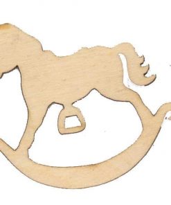 Αλογάκι κουνιστό σημύδα 5,2x4,5x0,3εκ.