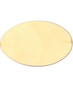 Πινακίδα οβαλ ξύλινη 8x5,1x0,3εκ.