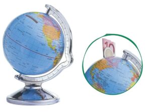 Κουμπαράς "υδρόγειος σφαίρα" 10x16εκ.