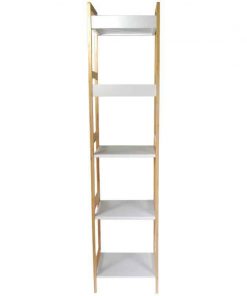 Ραφιέρα ξύλινη Nextdeco με 5 ράφια Υ127.5x29,5x29εκ.