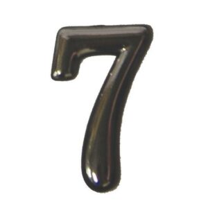 Αριθμός πλαστικός αυτοκόλλητος χρωμίου Ν.7