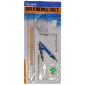 Σετ χάρακες με διαβήτη και μολύβι 8 τεμαχίων