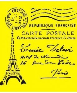 Στένσιλ πλαστικό "Eiffel Tower" 16x16εκ.  (ST0068)