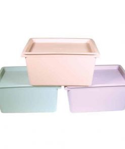 Κουτί αποθήκευσης πλαστικό Y14x37x24.5εκ. διάφορα παλ χρώματα