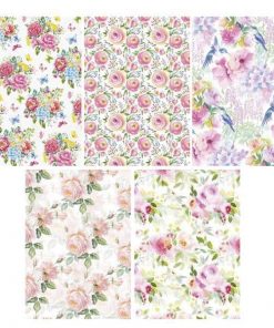 Χαρτί περιτυλίγματος ρολό 70x100εκ. "λουλούδια" (P1 _OG_178)