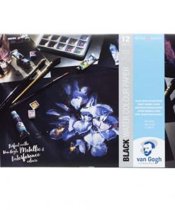Talens van gogh μπλοκ μαύρο για νερομπογιές Α4 360γρ.