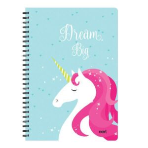 Next trends unicorn τετράδιο σπιράλ 2 θέματα 70 φύλλα 21x29εκ.