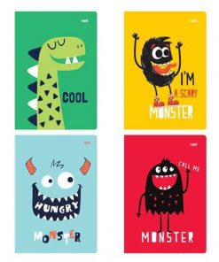 Next cute monsters τετράδιο καρφίτσα 17x25εκ. 40φ.