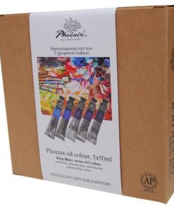 Phoenix σετ χρωμάτων λαδιού "Deep Blues" 5 τεμάχια, 50ml/τεμ.