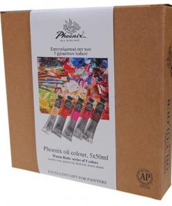Phoenix σετ χρωμάτων λαδιού "Warm Reds" 5 τεμάχια, 50ml/τεμ.