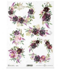 Ριζόχαρτο "Flowers, bouquets" 21x29.7εκ.   (ITD-R1751)