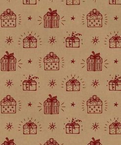 Next χαρτί περιτυλίγματος κραφτ "κουτί δώρου" 16 φύλλα 70x100εκ. 70γρ.