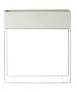 Κασπώ - ράφι με μεταλλική βάση λευκό Y60x60x25εκ.