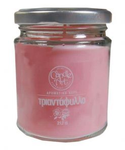 Αρωματικό κερί, 212 ml,  με αιθέρια έλαια τριαντάφυλλο