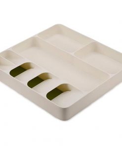 Θήκη για μαχαιροπίρουνα, λευκή, 40x38,5x5εκ.