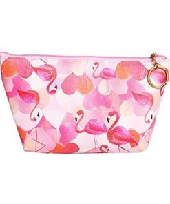 Κασετίνα pu "Flamingo" ροζ Y13x22x16εκ.