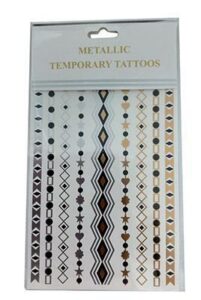 Μεταλλικά τατουάζ "αλυσίδες" 20x15εκ.