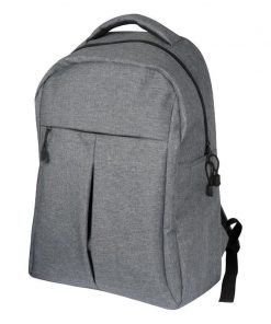 Τσάντα πλάτης πολυεστέρα γκρι 31x15x44,5εκ.