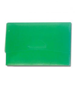 Next θήκη PP πράσινη διάφανη Υ9x6εκ για κάρτες επισκεπτηρίου