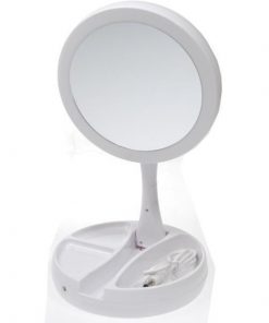 Καθρέφτης διπλός μεγεθυντικός με φώς Ø15,5εκ.