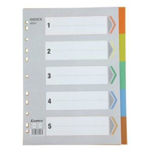 Comix διαχωριστικά πλαστικά ντοσιέ Α4 1-5 θέματα