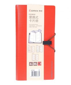 Comix θήκη για 30 κάρτες πορτοκαλί 12x22.5x13εκ.