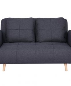 Καναπές κρεβάτι διθέσιος Nexdeco Rome σκούρο γκρι Υ81x120x52εκ.