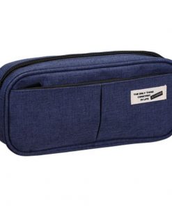 Comix κασετίνα 3 θέσεων μπλε 21x9,6x5,5 εκ.