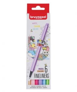 Bruynzeel College σετ 6 μαρκαδοράκια παστέλ χρώματα